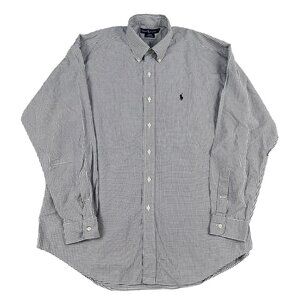 Men's Black and White Checkered Shirt